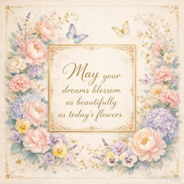 Have a Wonderful Birthday – May Your Dreams Blossom as Beautifully as Today’s Flowers