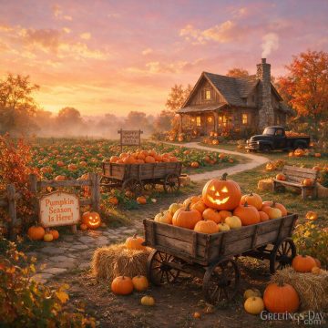 Pumpkin Season Is Here! | Happy Fall Halloween Wishes