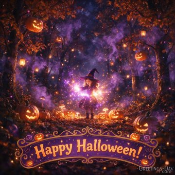 Happy Halloween! | Magical Witch Halloween Image