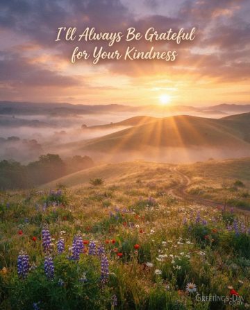 I’ll Always Be Grateful for Your Kindness