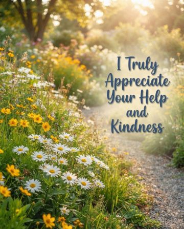 I Truly Appreciate Your Help and Kindness