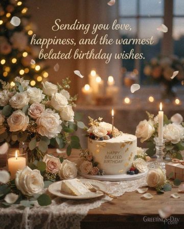 Sending Love and the Warmest Belated Wishes