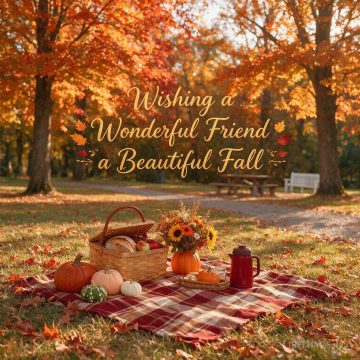 Wishing a Wonderful Friend a Beautiful Fall