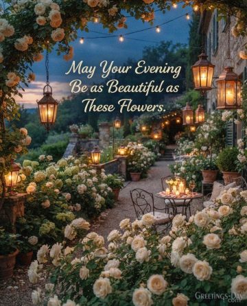 May Your Evening Be as Beautiful as These Flowers
