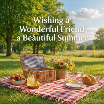 Wishing a Wonderful Friend a Beautiful Summer