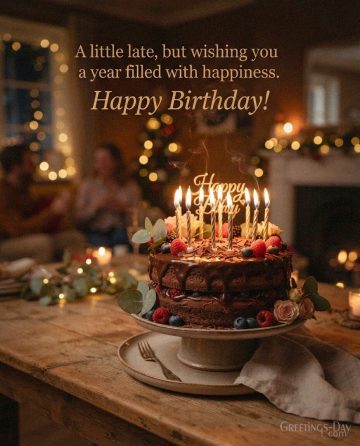 A Little Late, but Wishing You a Year of Happiness