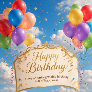 Birthday Greetings – Have an Unforgettable Birthday Full of Happiness