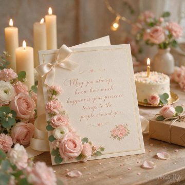 Beautiful Birthday Quote – Your Presence Brings Happiness to Others