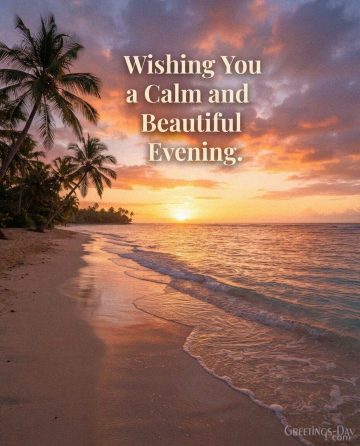 Wishing You a Calm and Beautiful Evening