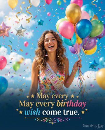 Celebrate Today – May Every Birthday Wish Come True