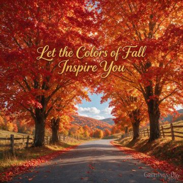 Let the Colors of Fall Inspire You
