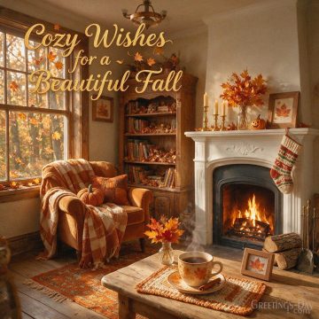 Cozy Wishes for a Beautiful Fall