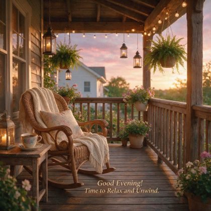 Good Evening! Time to Relax and Unwind