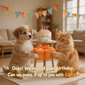 Oops! We Missed Your Birthday