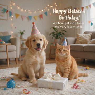 Cute Faces and Very Late Wishes