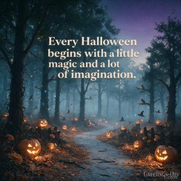Every Halloween Begins with a Little Magic and a Lot of Imagination