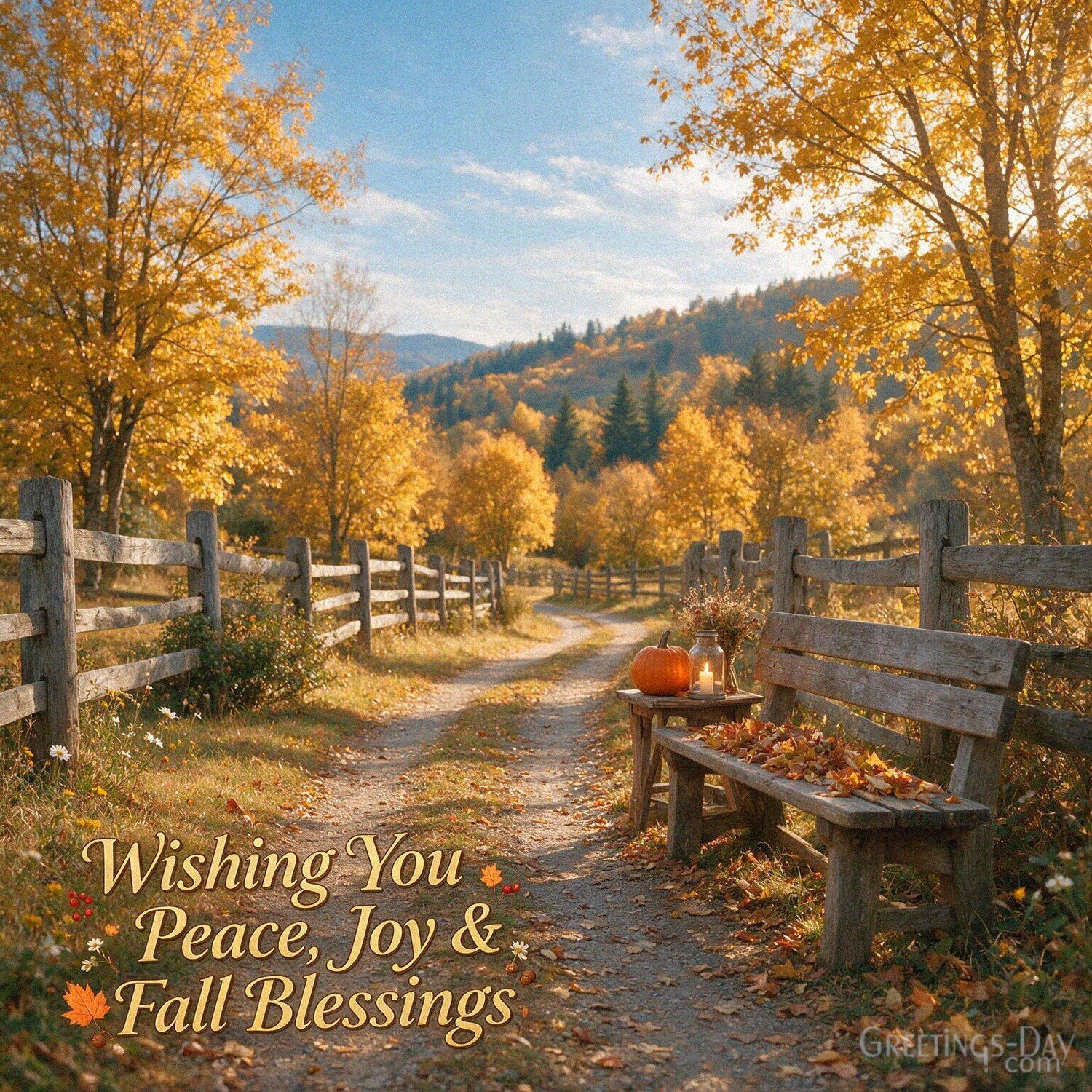 Wishing You Peace, Joy & Fall Blessings