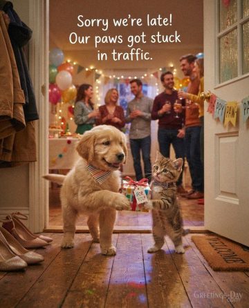 Our Paws Got Stuck in Traffic