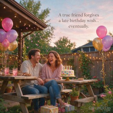 A True Friend Forgives a Late Wish