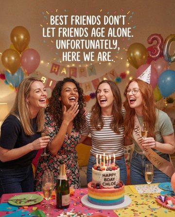 Funny Best Friend Birthday – Aging Together