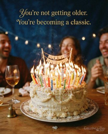 Funny Birthday Wishes – You’re Becoming a Classic