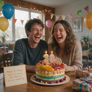 Funny Birthday Wishes for a Friend – Thanks for Being Older
