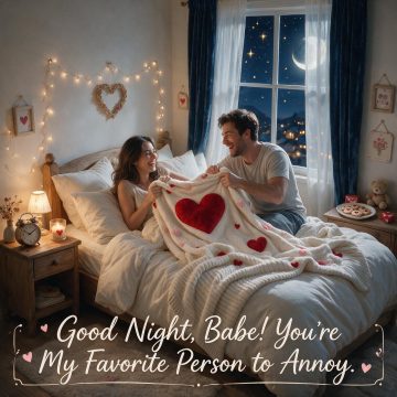 Good Night, Babe! You’re My Favorite Person to Annoy.