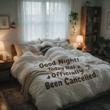 Good Night! Today Has Officially Been Canceled.