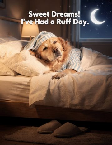 Sweet Dreams! I’ve Had a Ruff Day.