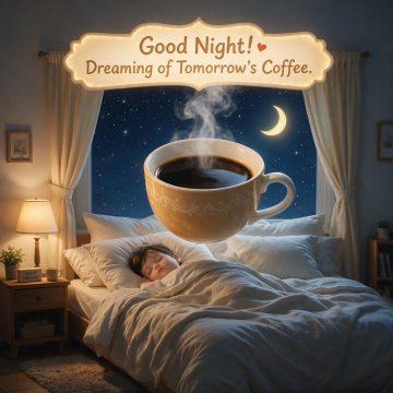 Good Night! Dreaming of Tomorrow’s Coffee.