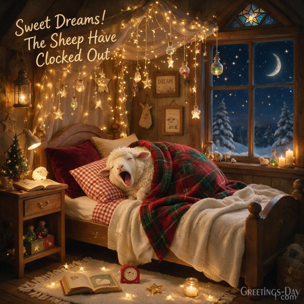 funny-good-night-quote-sheep-clocked-out with the text 