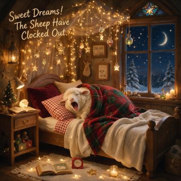 Sweet Dreams! The Sheep Have Clocked Out.