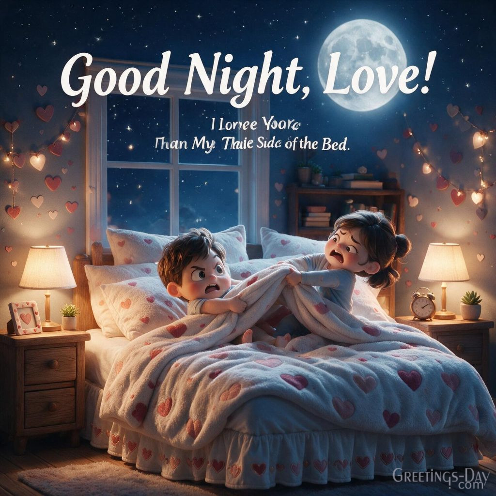 funny-romantic-good-night-love-side-of-bed with the text