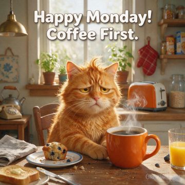 Happy Monday! Coffee First.