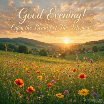 Good Evening! Enjoy the Beauty of This Moment