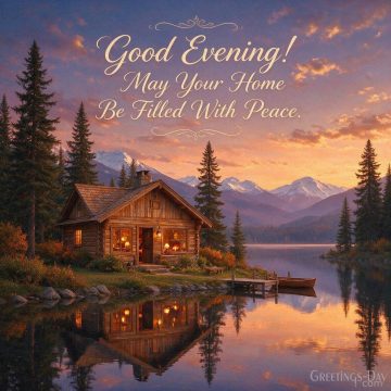 Good Evening! May Your Home Be Filled With Peace