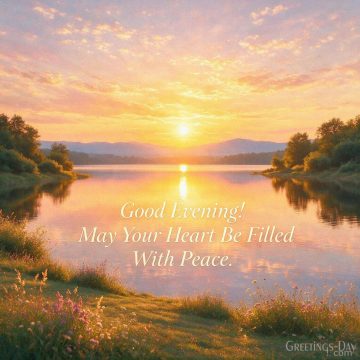 Good Evening! May Your Heart Be Filled With Peace