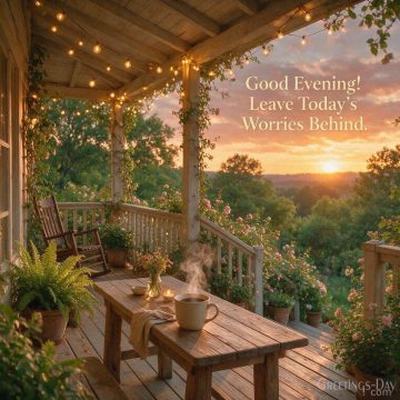 Good Evening! Leave Today’s Worries Behind
