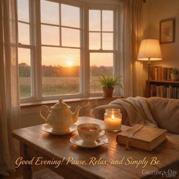 Good Evening! Pause, Relax, and Simply Be