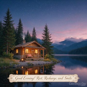 Good Evening! Rest, Recharge, and Smile