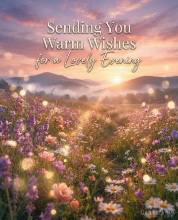 Sending You Warm Wishes for a Lovely Evening