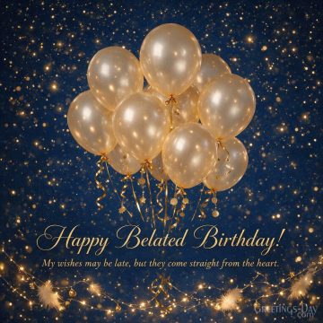Happy Belated Birthday Wishes Straight From the Heart