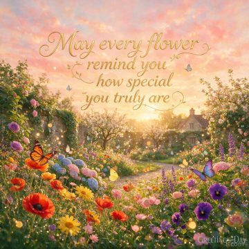 Happy Birthday – May Every Flower Remind You How Special You Truly Are