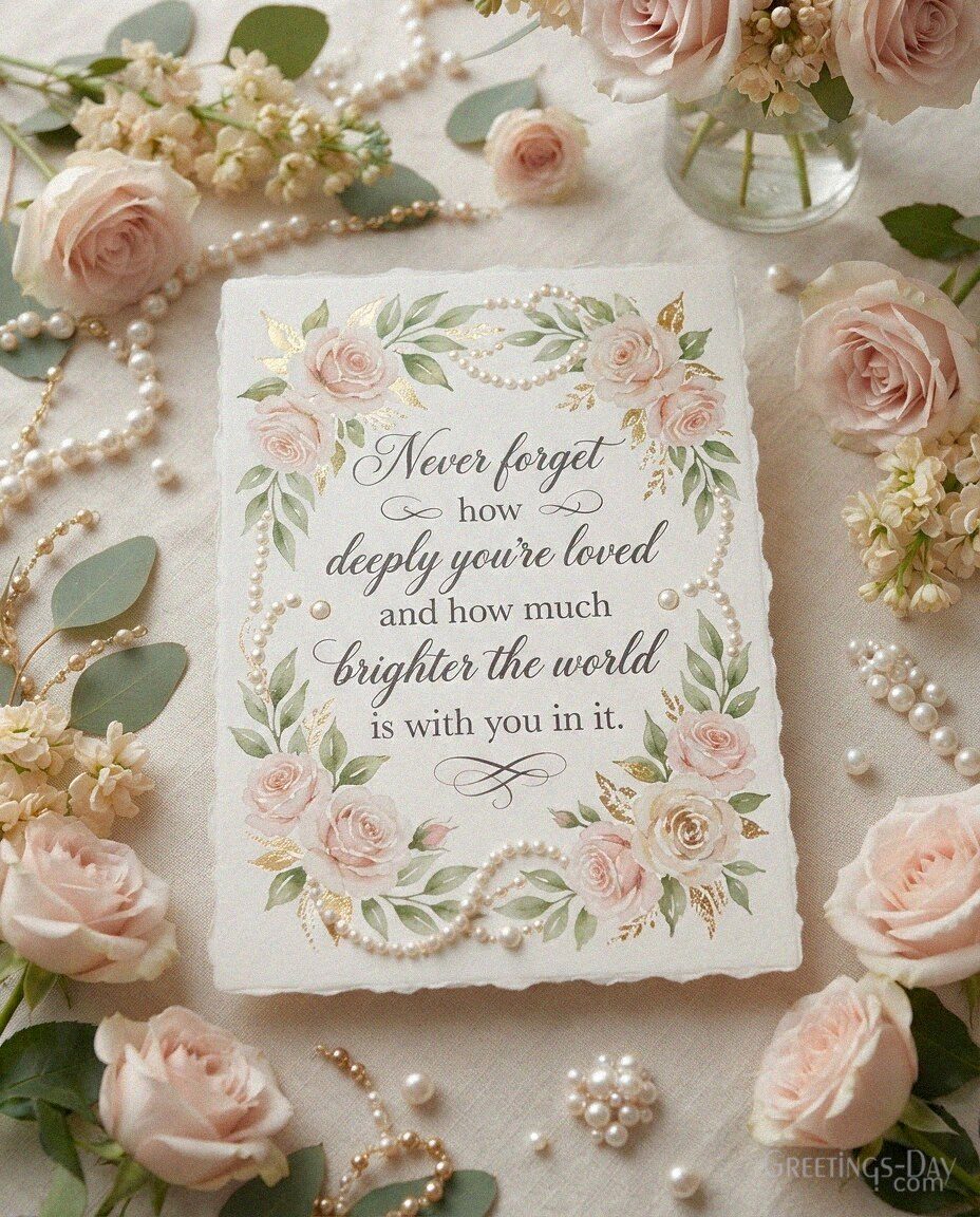 Heartfelt Happy Birthday Quote for Her – Never Forget How Deeply You’re Loved