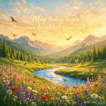 Happy Birthday – May Today Begin Your Brightest Year Yet