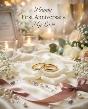 Happy First Anniversary, My Love