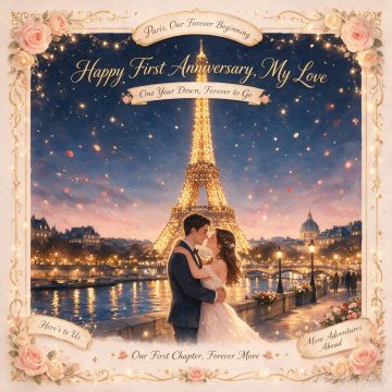 Happy First Anniversary, My Love
