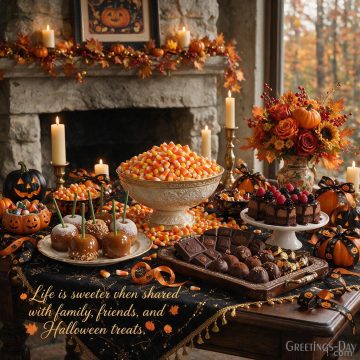 Life Is Sweeter When Shared with Family, Friends, and Halloween Treats