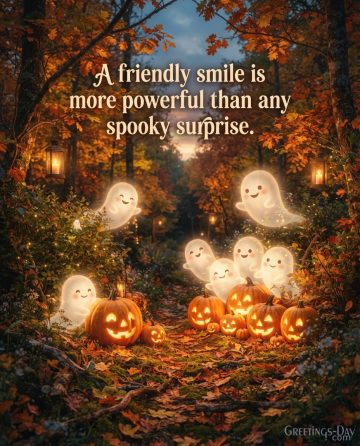 A Friendly Smile Is More Powerful Than Any Spooky Surprise