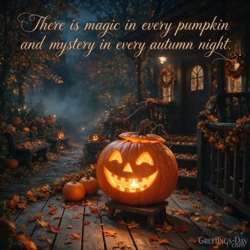 There Is Magic in Every Pumpkin and Mystery in Every Autumn Night
